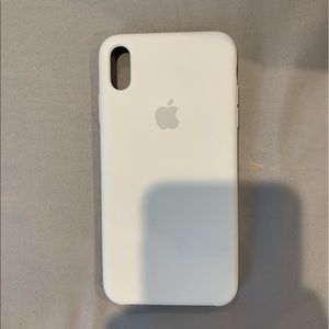 Iphone XS Max White Silicone Apple Case